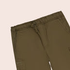 Boys twill cargo shorts Olive BBT-0002