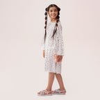 Girls white dress GTW-0008