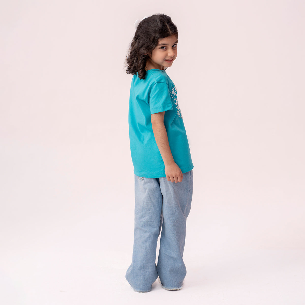 Girls turquoise t-shirt GTK-0005