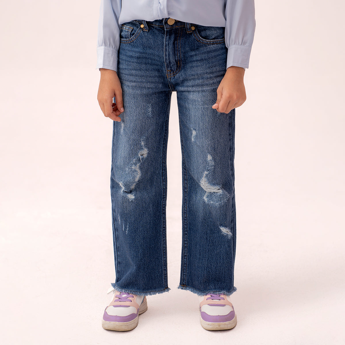 Girls straight fit jeans Regular Blue GBD-0001