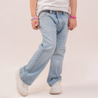 Girls bell bottom jeans Light Blue GBD-0003