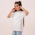 Girls oversized t-shirt White BTK-0013