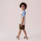 Boys white-sky blue polo shirt BTK-0001