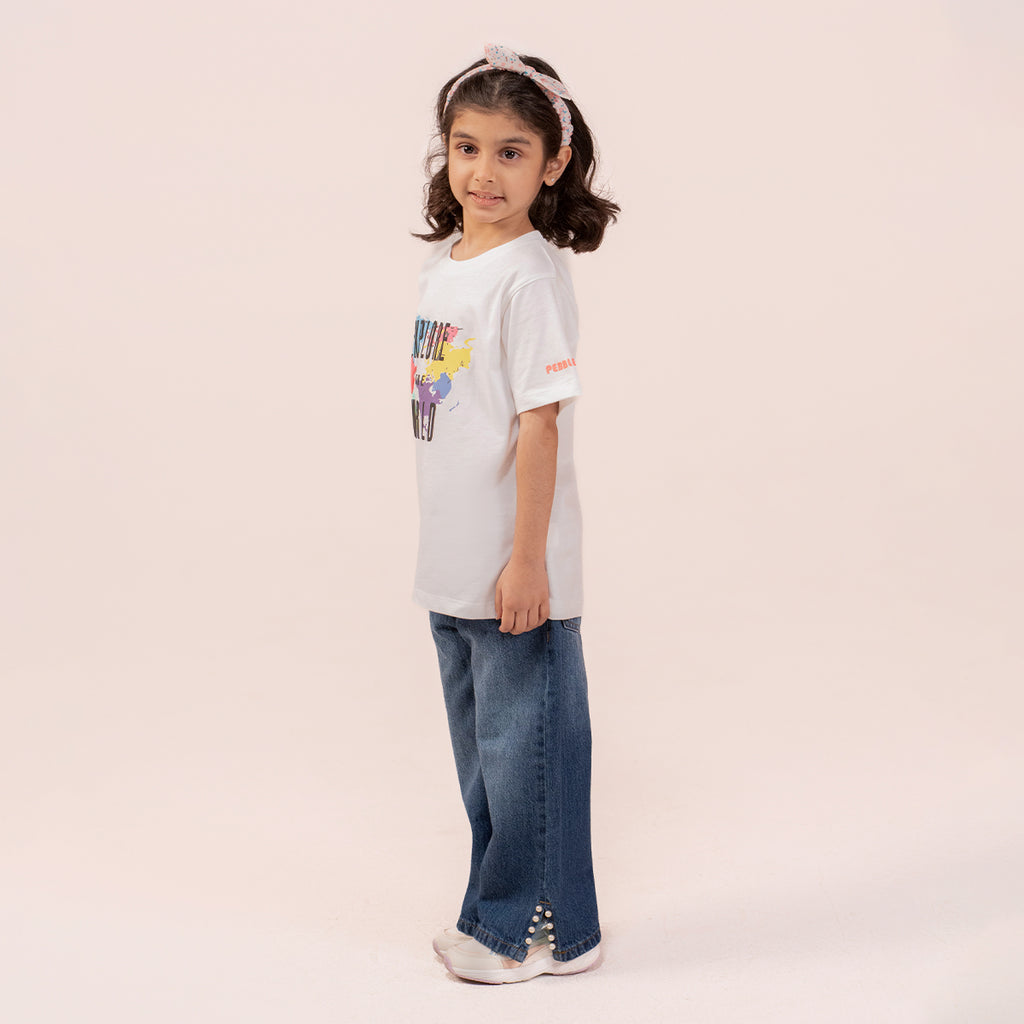 Girls straight fit jeans Regular Blue GBD-0002