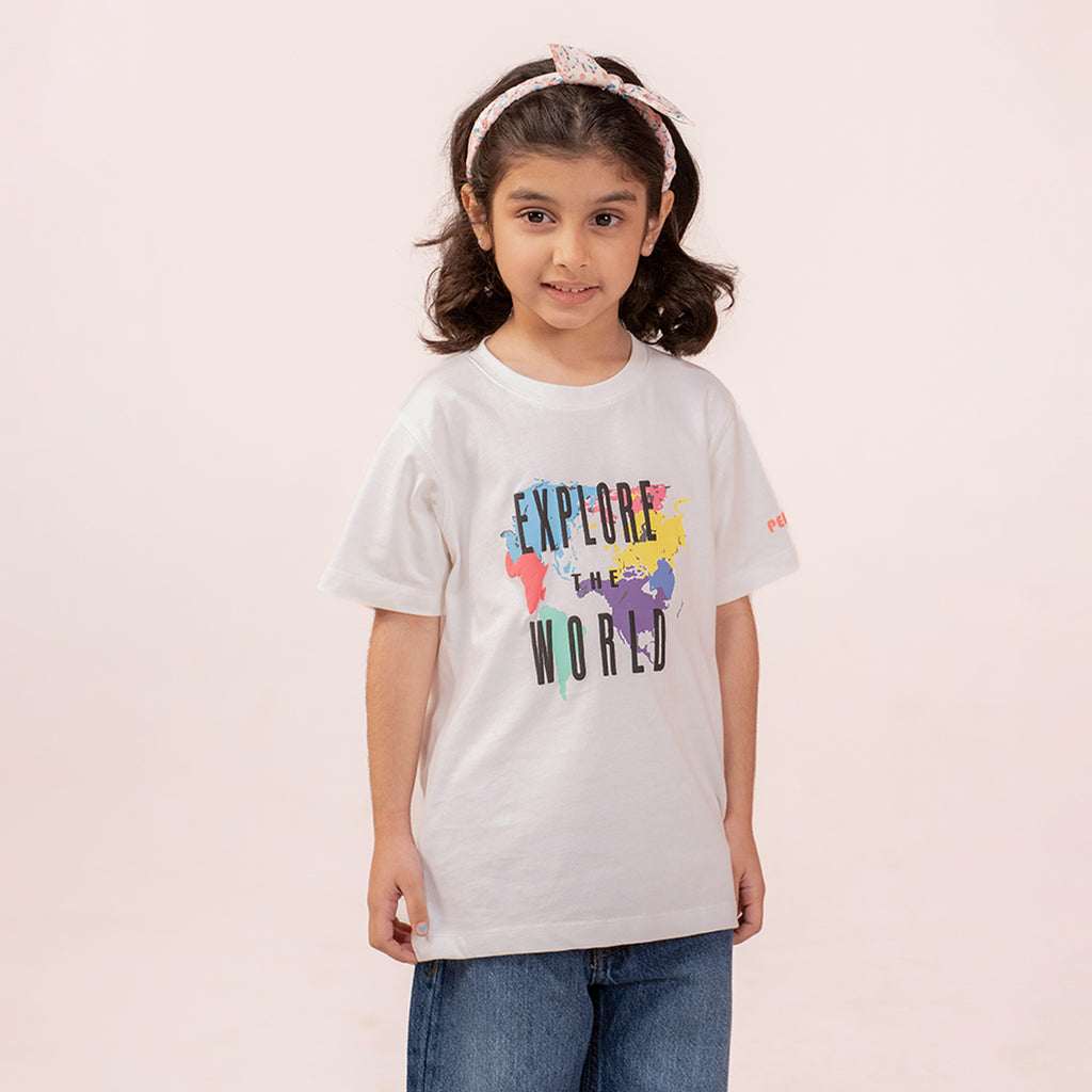 Boys white t-shirt BTK-0015