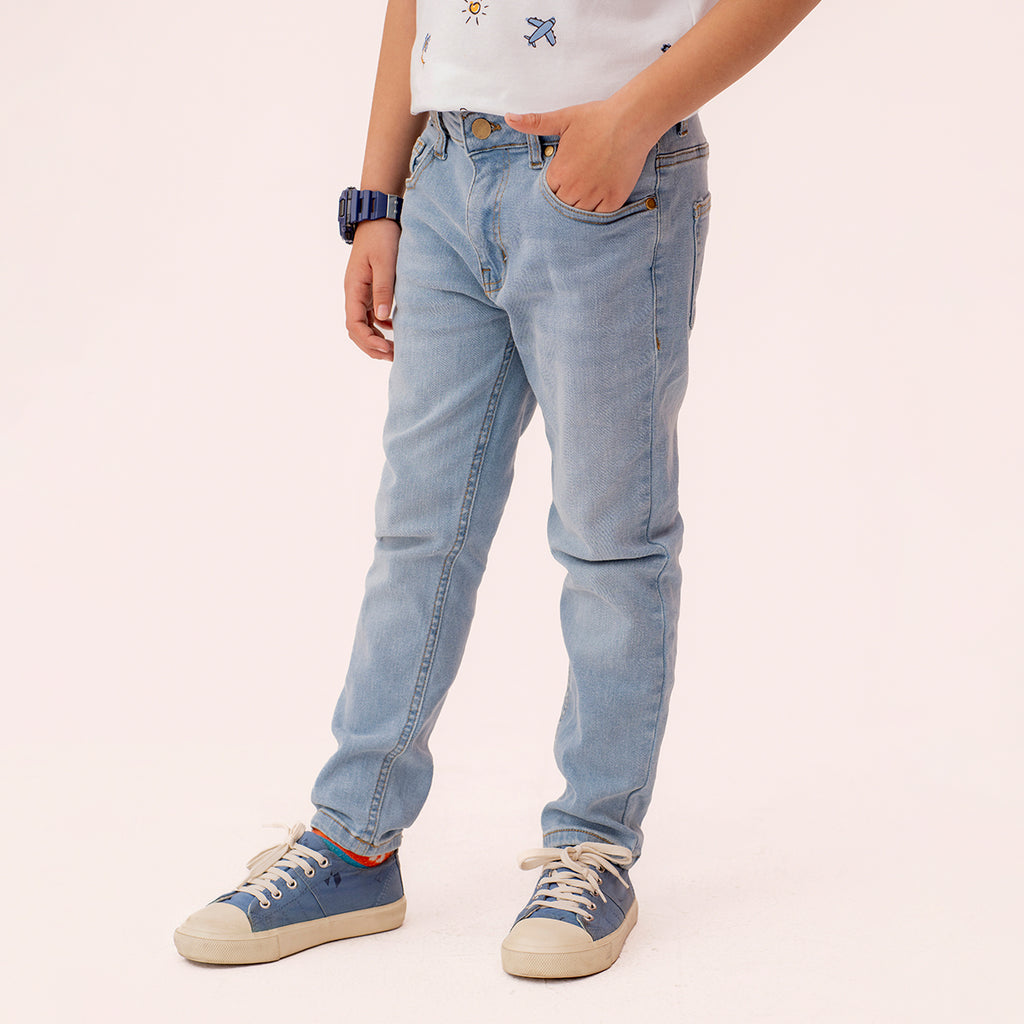 Boys skinny fit jeans Light Blue BBD-0005