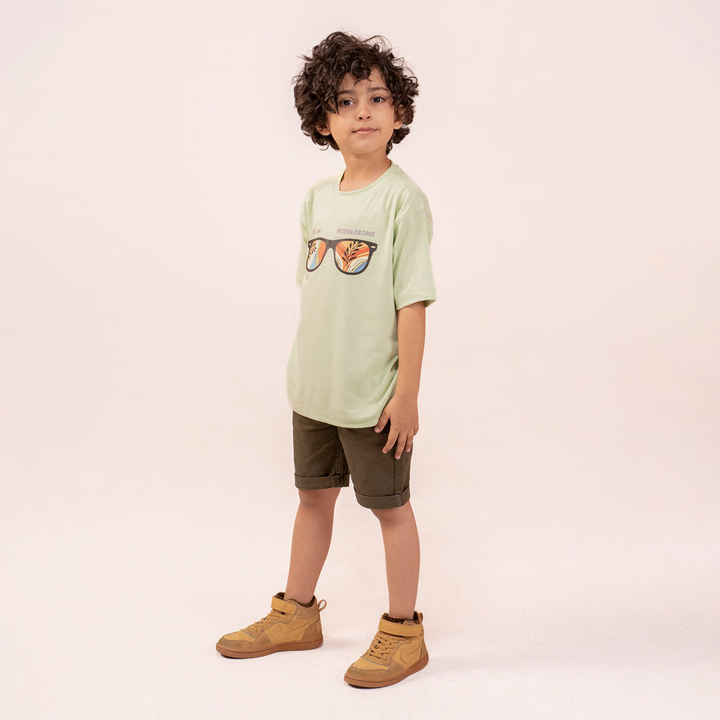 Boys olive green t-shirt BTK-0009