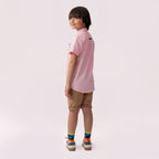Girls pink formal half sleeve shirt BTW-0005