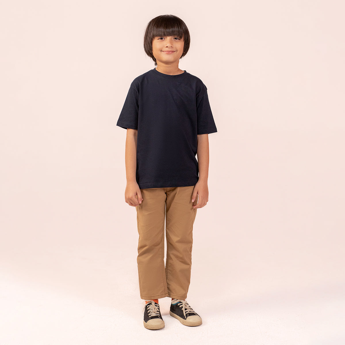 Boys oversized t-shirt Navy Blue BTK-0014