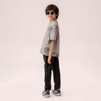 Boys grey oversized t-shirt BTK-0005