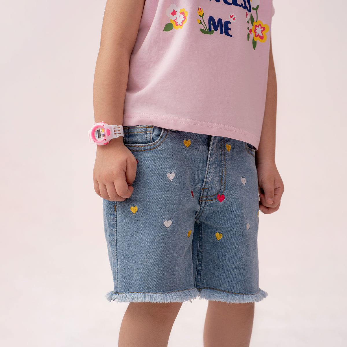 Girls denim shorts Light Blue GBD-0004