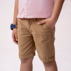 Boys chino shorts Tan BBT-0001