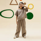 Girls light olive cargo oversized co ord set - GSK0003