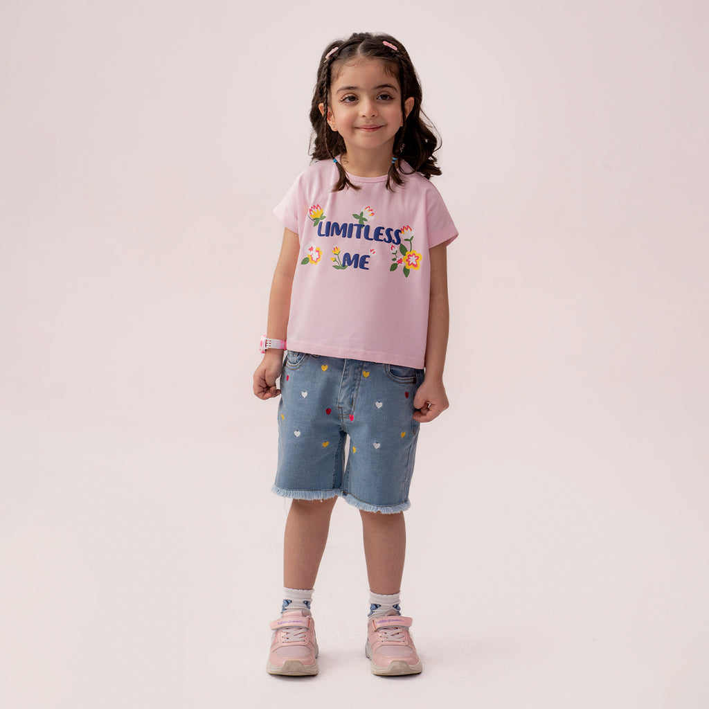Girls denim shorts Light Blue GBD-0004