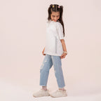 Girls straight fit jeans Light Blue GBD-0001