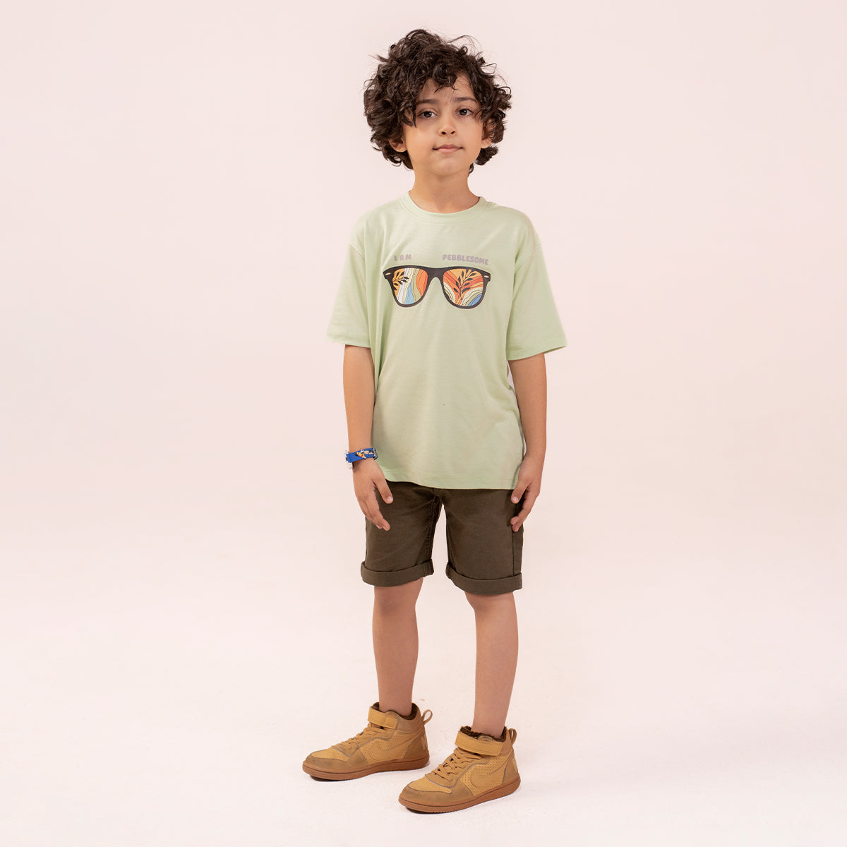 Boys olive green t-shirt BTK-0009