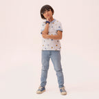 Boys white polo shirt BTK-0002