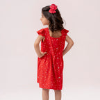 Girls red dress GTW-0010