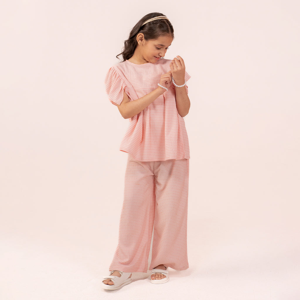 Girls pink co-ord set GTW-0005