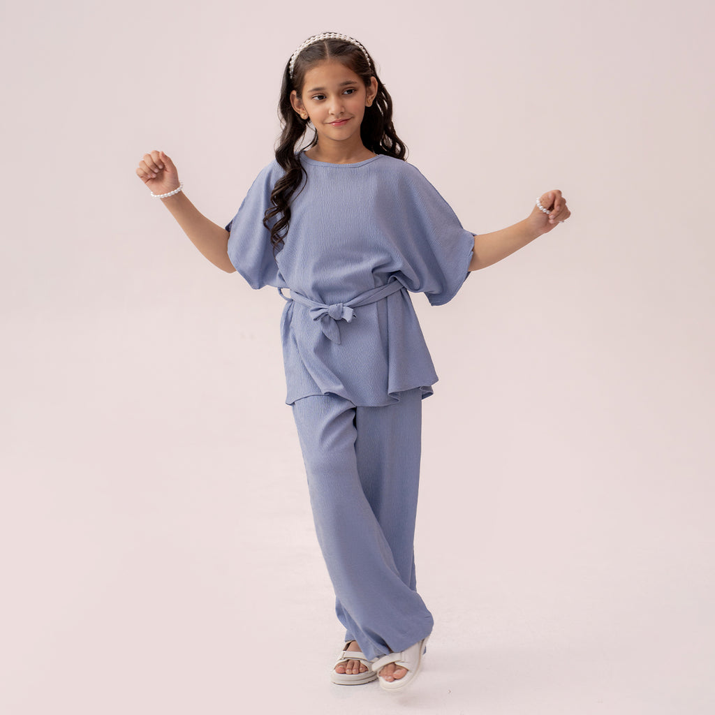 Girls blue co-ord set GTW-0007