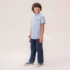 Boys sky blue formal half sleeve shirt BTW-0004