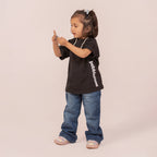 Girls oversized t-shirt Black BTK-0013