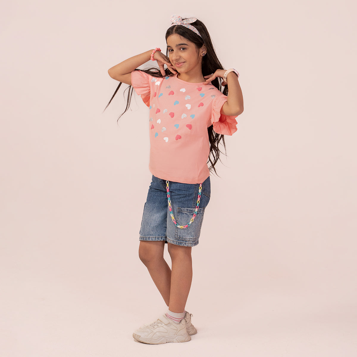 Boys denim cargo shorts Regular Blue BBD-0001