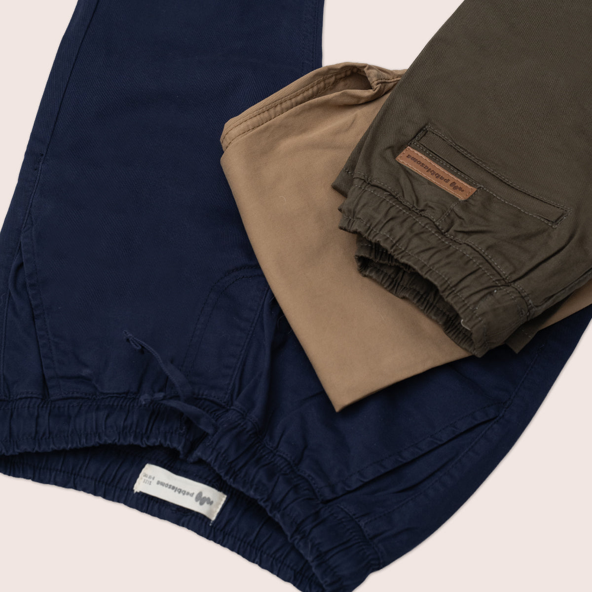 Boys twill cargo shorts Tan BBT-0002