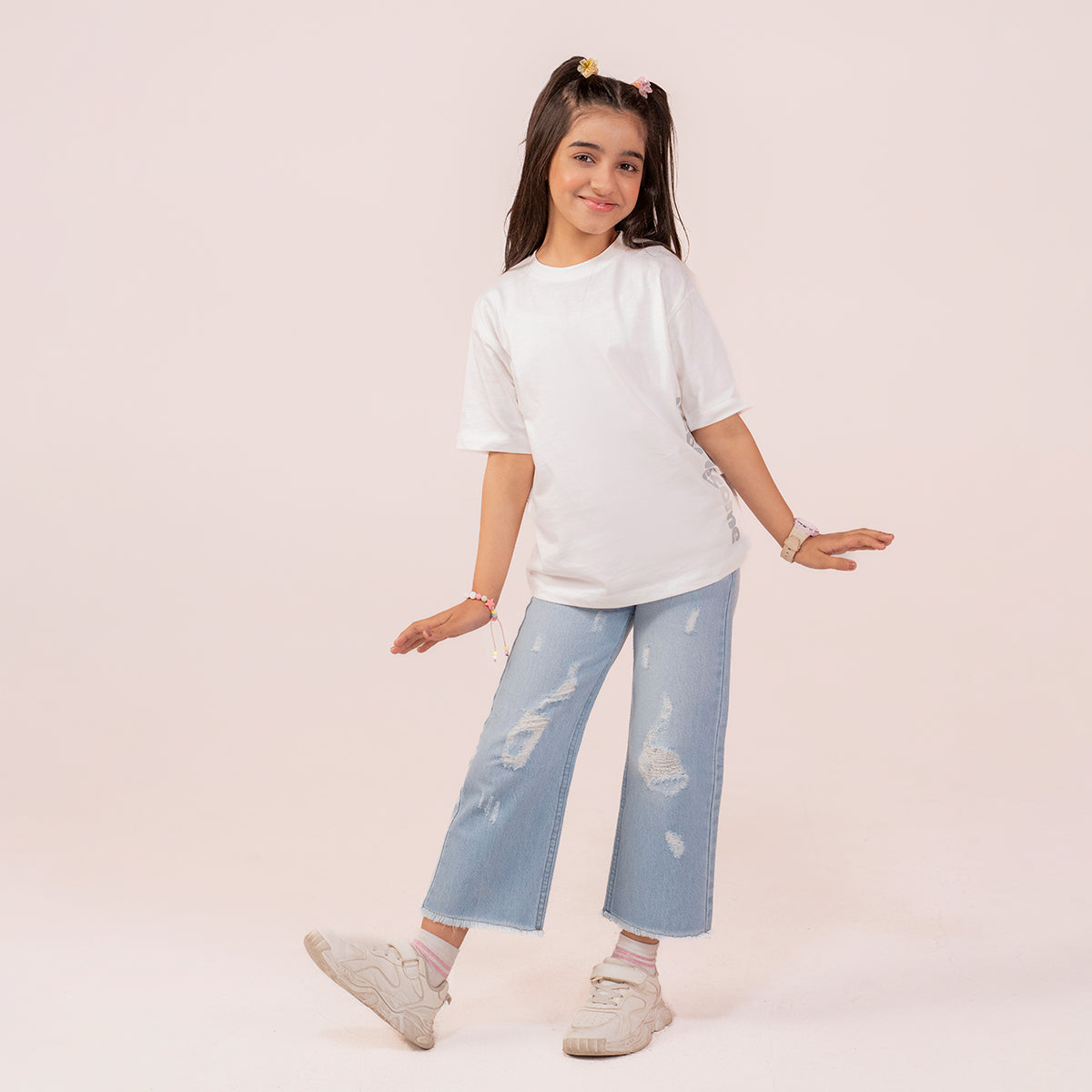 Girls straight fit jeans Light Blue GBD-0001