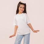 Girls oversized t-shirt White BTK-0013