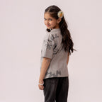 Boys grey oversized t-shirt BTK-0005