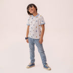 Boys white polo shirt BTK-0002