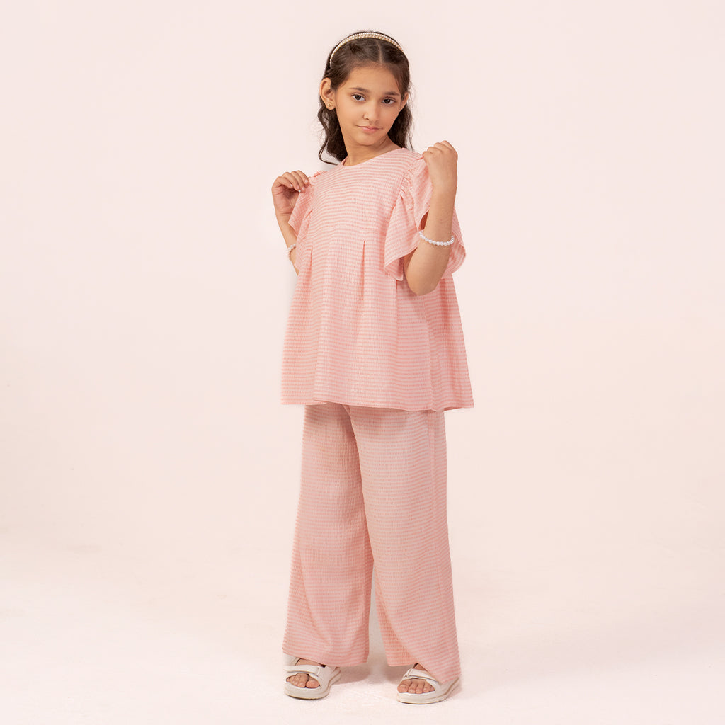 Girls pink co-ord set GTW-0005