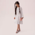 Girls white dress GTW-0008