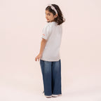 Girls white t-shirt BTK-0015