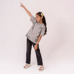 Boys grey oversized t-shirt BTK-0005