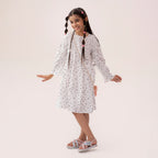 Girls white dress GTW-0008