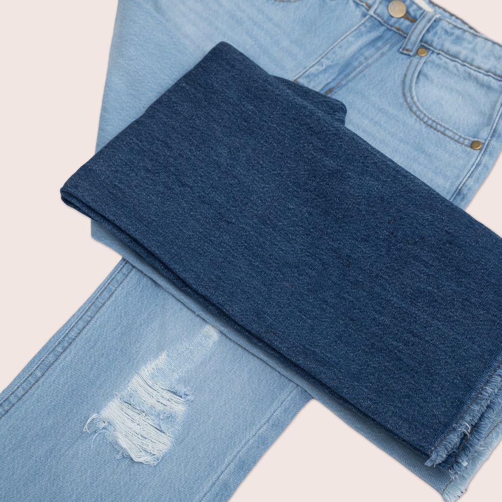 Girls straight fit jeans Light Blue GBD-0001