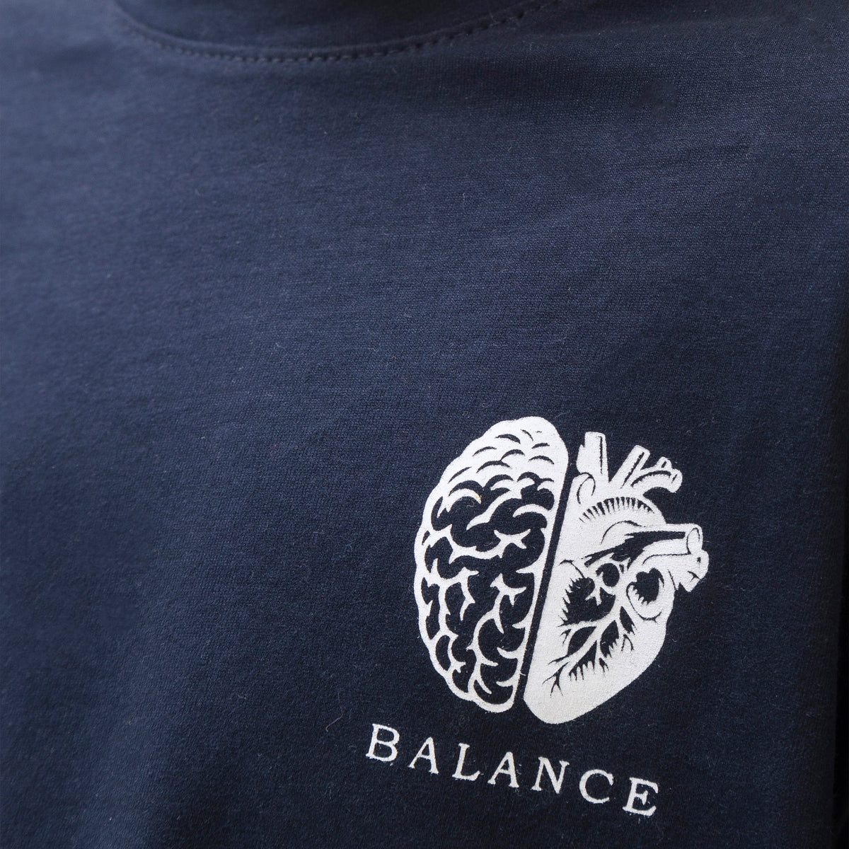 boys navy blue back printed oversized tee - BTK0016